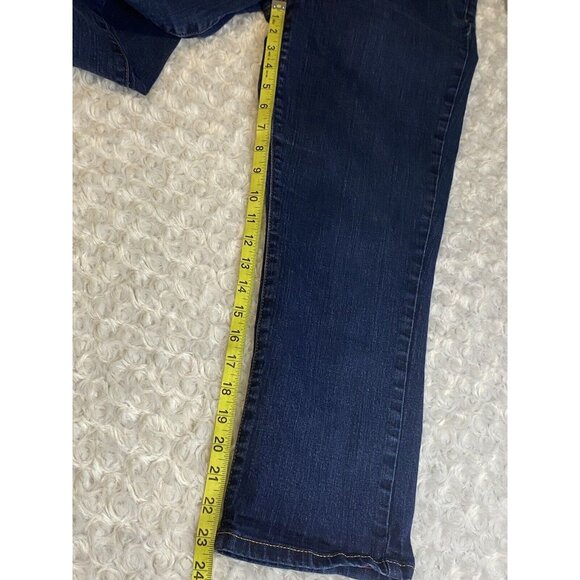 Tommy Hilfiger Womens Size 12 Cropped Jeans Dark Denim 2016 Tag - Picture 12 of 14
